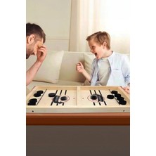 Elura Linquick Lingpuck Hızlı Sapan Oyunu Ahşap Masa Oyunu