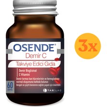 Osende Demir C 60 Kapsül - 3 Adet (180 Kapsül)