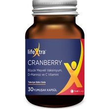 Lifextra Cranberry 30 Kapsül - Dezenfektan Hediyeli (%72 Alkol)