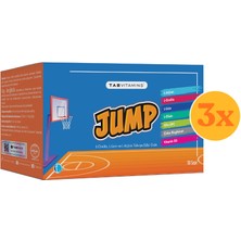 TABVITAMINS Jump L-Arjinin, L-Ornitin, L-Lizin, Alfa GPC 30 Saşe - 3 Adet (90 Saşe)