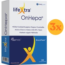 Lifextra Onhepa 30 Yumuşak Kapsül - 3 Adet (90 Kapsül) - Dezenfektan Hediyeli (%72 Alkol)
