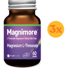Magnimore Magnesium L-Threonate 60 Kapsül - 3 Adet (180 Kapsül)