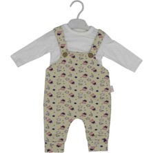 Eğlenceli Desen Bebek Salopet Seti