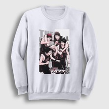 Presmono Unisex Beyaz Team Seirin Kuroko's Basketball Sweatshirt