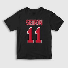 Presmono Unisex Çocuk Siyah Tetsuya Kuroko 11 Seirin T-Shirt