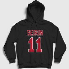 Presmono Unisex Siyah Tetsuya Kuroko 11 Seirin Kapüşonlu Sweatshirt
