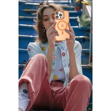 Azrlya Joko iPhone 16 Plus Flet Lens Magsafe Kapak - Lacivert