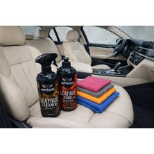 Quickwax 3lü Set Deri Temizleyici + Deri Bakım Ürünü + Mikrofiber Uygulama Bezi