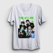 Presmono Unisex Beyaz Poster K Pop Treasure T-Shirt