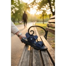 Enoch Erkek Çok Bantlı Cırtlı Düz Taban Sandalet