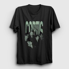 Presmono Unisex Siyah Poster K Pop Cortis T-Shirt