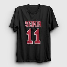 Presmono Unisex Siyah Tetsuya Kuroko 11 Seirin T-Shirt