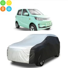 AUTOES Yuki Amy & Amy Lıthıum Elektrikli Model Branda Araba Brandası Oto Branda Gri-Siyah