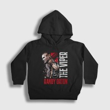 Presmono Unisex Çocuk Siyah The Viper Wwe Randy Orton Kapüşonlu Sweatshirt