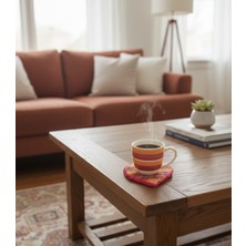 My Balli Store Kalp Punch Işleme Bardak Altlığı