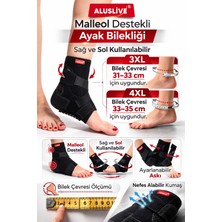 Aluslive Malleol Destekli Ayak Bilekliği Sağ ve Sol Kullanılabilir 3xl
