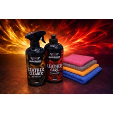 Quickwax 3lü Set Deri Temizleyici + Deri Bakım Ürünü + Mikrofiber Uygulama Bezi