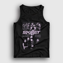 Presmono Unisex Siyah Rock Band Skillet Atlet