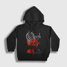 Presmono Unisex Çocuk Siyah Still Life Opeth Kapüşonlu Sweatshirt