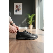 Enoch Erkek Hakiki Deri Esnek Konfor Tabanlı Günlük Yürüyüş Ayakkabısı