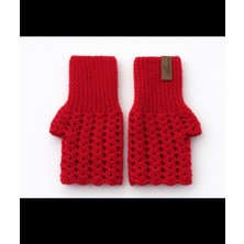 Asmin Tasarım Eldiven, Kırmızı, Aksesuar, Kış, El Emeği