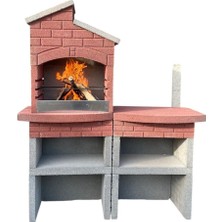 Büzsan Barbekü Beton Barbekü Masalı 70 Lik Mangallık