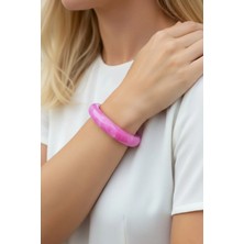 Caş Dekorasyon Fuşya Renk Mika Bileklik