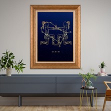 Giyense Altın Varaklı Çerçeveli Paspartulu Tablo RDF1561