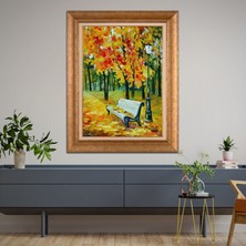 Giyense Altın Varaklı Çerçeveli Paspartulu Tablo RDF165