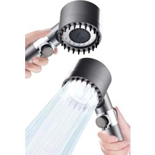 Dukkanıum Yeni Nesil Duş Başlığı Paslanmaz Çelik Masaj Etkili Ergonomik Tasarım Su Basınçlı
