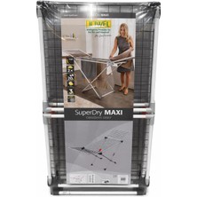 Juwel Superdry Maxi Çamaşır Kurutmalık Katlanır Yer Tipi Çamaşır Askılığı – Geniş Kurutma Alanı, Metal Gövde, Obsidian Grey