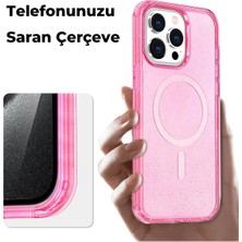 Dukkanıum Newface Iphone 15 Pro Max Kılıf Star Magsafe Kapak - Turuncu