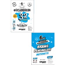 Ankara Yayıncılık 6. Sınıf Matematik Güçlendiren 32 Haftalık Deneme + Branş Denemesi (7 Sarmal 5 Genel Deneme)