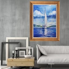 Giyense Altın Varaklı Çerçeveli Paspartulu Tablo RDF1683