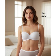 Intive Lingerie Orkide Sihirli Balenli Straplez Kesim Desteksiz Çıkarılabilir Askılı Sütyen (Askılı/askısız Kullanım)