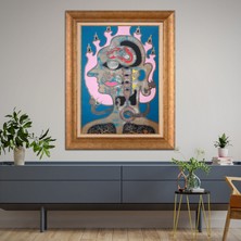 Giyense Altın Varaklı Çerçeveli Paspartulu Tablo RDF1113