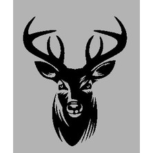 Dukkanıum Ahşap Işleme Duvar Süsü- Ceylan Başı 30 cm x 50 cm