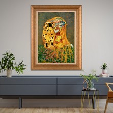 Giyense Altın Varaklı Çerçeveli Paspartulu Tablo RDF680