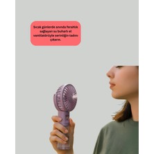 Dukkanıum Taşınabilir Şarjlı Su Buharlı Mini Klima Fan