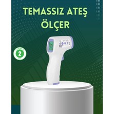 Dukkanıum Kızılötesi Temassız Ateş Ölçer LCD Ekranlı Hassas Termometre