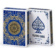 Weather Forecast Mavi Jumbo Boy Pvc Plastik Su Geçirmez Iskambil Poker Oyun Kağıdı RD61MV