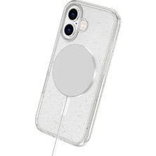 Dukkanıum Newface Iphone 16 Plus Kılıf Star Magsafe Kapak - Turuncu
