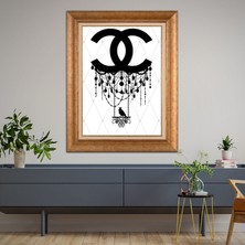 Giyense Altın Varaklı Çerçeveli Paspartulu Tablo RDF131