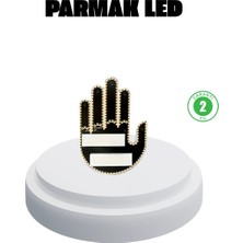 Dukkanıum 176 LED Amber Renkli El Hareketiyle Kontrol Edilen Motosiklet Dönüş Sinyali