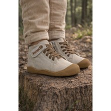 Foopi Podivo Unisex Fermuarlı ve Lastikli Ortopedik Çocuk Botu Kum 19-30