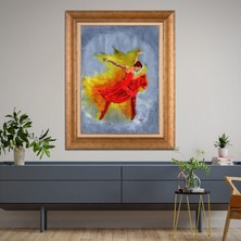 Giyense Altın Varaklı Çerçeveli Paspartulu Tablo RDF1424