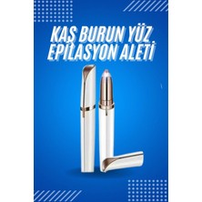 Dukkanıum Tüy Kıl Alma Kaş Bıyık Unisex Yüz Bakım Epilasyon Aleti Pilli