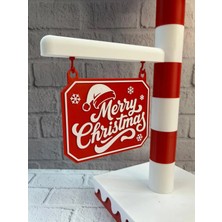 Dukkanıum Yılbaşı Tabelalı Dekoratif Lamba Merry Christmas Işıklı Tasarım