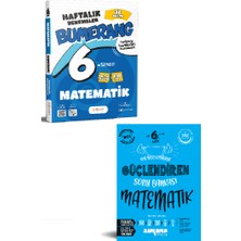 Günay Yayınları 6. Sınıf Bumerang Matematik 32 Haftalık Deneme + Ankara Yayıncılık Güçlendiren Soru Bankası