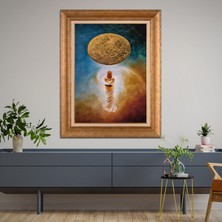 Giyense Altın Varaklı Çerçeveli Paspartulu Tablo RDF1192